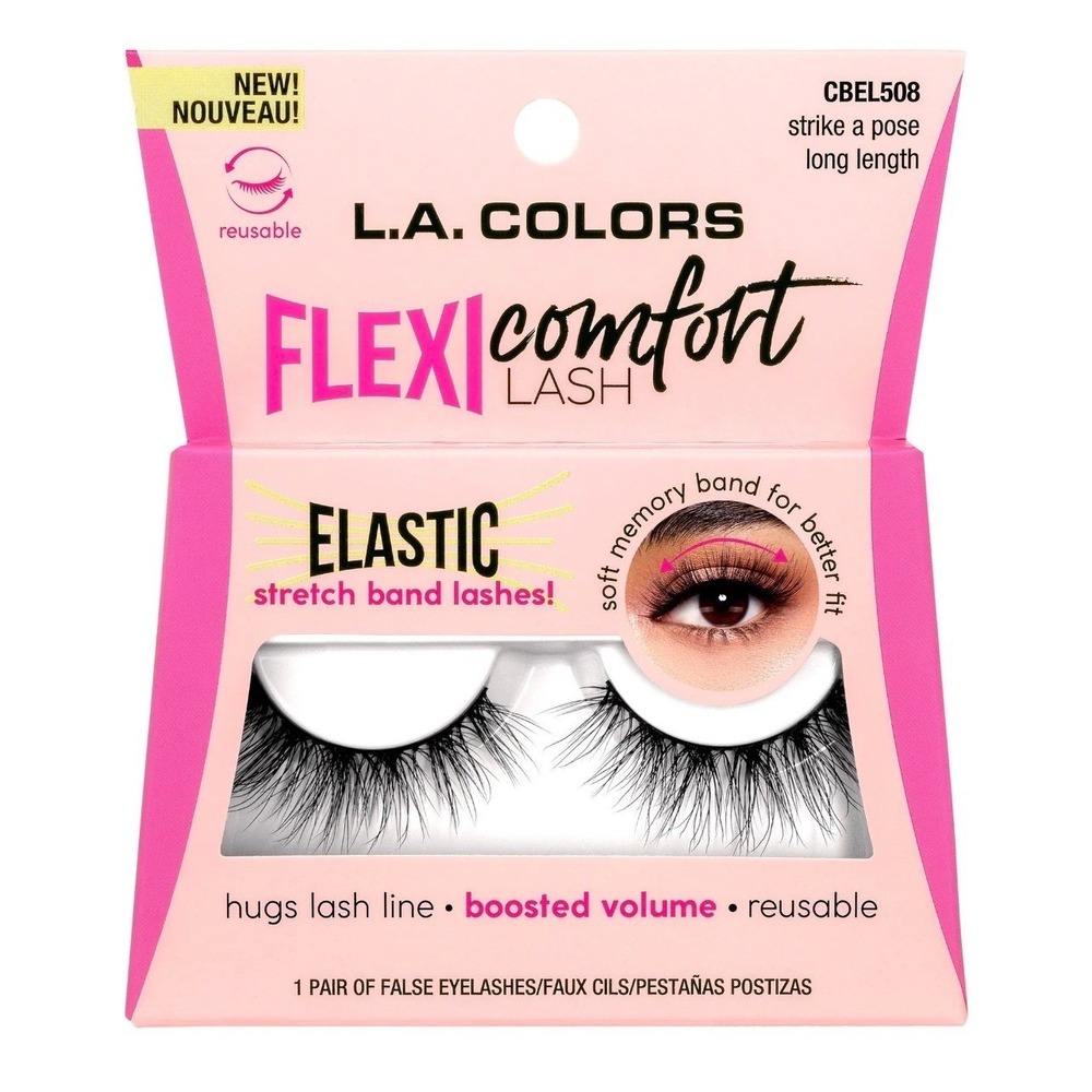 L.A.‎ COLORS Lash Strike a Pose CBEL508 Black Long Length New Eyelashes